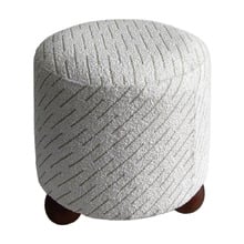 Astra Jacquard Ottoman